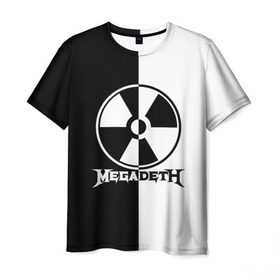 Мужская футболка 3D с принтом Megadeth в Петрозаводске, 100% полиэфир | прямой крой, круглый вырез горловины, длина до линии бедер | megadet | megadeth | группа | дирк вербурен | дэвид эллефсон | дэйв мастейн | кико лоурейро | мегадет | мегадетх | метал | рок | трэш | трэшметал | тяжелый | хард | хардрок | хеви | хевиметал