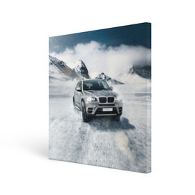 Холст квадратный с принтом BMW X5 в Петрозаводске, 100% ПВХ |  | Тематика изображения на принте: auto | race | авто | автомобиль | бмв | бумер | бэха | гонки | марка | машина