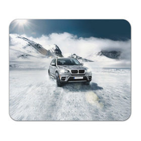 Коврик прямоугольный с принтом BMW X5 в Петрозаводске, натуральный каучук | размер 230 х 185 мм; запечатка лицевой стороны | auto | race | авто | автомобиль | бмв | бумер | бэха | гонки | марка | машина