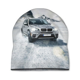Шапка 3D с принтом BMW X5 в Петрозаводске, 100% полиэстер | универсальный размер, печать по всей поверхности изделия | auto | race | авто | автомобиль | бмв | бумер | бэха | гонки | марка | машина