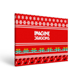 Холст прямоугольный с принтом Праздничный Imagine Dragons в Петрозаводске, 100% ПВХ |  | dragons | imagine | альтернативный | американская | арена | бэн макки | группа | драгонс | дэн | дэн рейнольдс | знак | имеджин | инди | индирок | красный | надпись | новогодний | новый год | поп | праздник