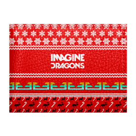 Обложка для студенческого билета с принтом Праздничный Imagine Dragons в Петрозаводске, натуральная кожа | Размер: 11*8 см; Печать на всей внешней стороне | dragons | imagine | альтернативный | американская | арена | бэн макки | группа | драгонс | дэн | дэн рейнольдс | знак | имеджин | инди | индирок | красный | надпись | новогодний | новый год | поп | праздник