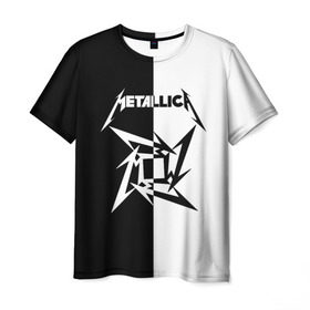 Мужская футболка 3D с принтом Metallica в Петрозаводске, 100% полиэфир | прямой крой, круглый вырез горловины, длина до линии бедер | metallica | группа | джеймс хэтфилд | кирк хэмметт | ларс ульрих | метал | металика | металлика | миталика | музыка | роберт трухильо | рок | трэш | трэшметал | хард | хардрок | хеви | хевиметал