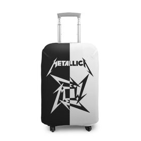 Чехол для чемодана 3D с принтом Metallica в Петрозаводске, 86% полиэфир, 14% спандекс | двустороннее нанесение принта, прорези для ручек и колес | metallica | группа | джеймс хэтфилд | кирк хэмметт | ларс ульрих | метал | металика | металлика | миталика | музыка | роберт трухильо | рок | трэш | трэшметал | хард | хардрок | хеви | хевиметал
