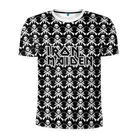 Мужская футболка 3D спортивная с принтом Iron Maiden в Петрозаводске, 100% полиэстер с улучшенными характеристиками | приталенный силуэт, круглая горловина, широкие плечи, сужается к линии бедра | iron maiden | адриан смит | айрон мейден | гроза | группа | дэйв мюррей | железная дева | ирон майден | метал | мрачный | музыка | песни | рок | стив харрис | тяжелый | флаг | хеви | хевиметал