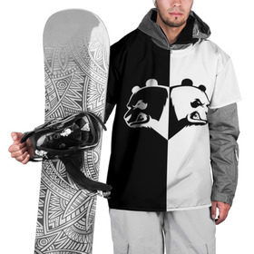Накидка на куртку 3D с принтом Панда в Петрозаводске, 100% полиэстер |  | Тематика изображения на принте: бамбук | бамбуковый медведь | белый | голова | два | животное | злость | красная книга | крутой | мишка | оскал | панда | прикольный | тату | цвета | чб | черный | ярость