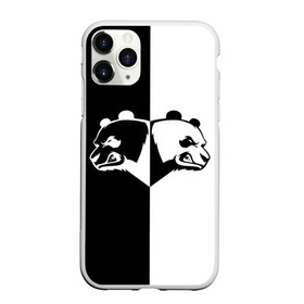 Чехол для iPhone 11 Pro матовый с принтом Панда в Петрозаводске, Силикон |  | бамбук | бамбуковый медведь | белый | голова | два | животное | злость | красная книга | крутой | мишка | оскал | панда | прикольный | тату | цвета | чб | черный | ярость