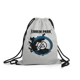 Рюкзак-мешок 3D с принтом Linkin Park в Петрозаводске, 100% полиэстер | плотность ткани — 200 г/м2, размер — 35 х 45 см; лямки — толстые шнурки, застежка на шнуровке, без карманов и подкладки | bennington | chester | linkin park | беннингтон | ленкин | линкин | майк | честер