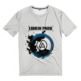 Мужская футболка 3D с принтом Linkin Park в Петрозаводске, 100% полиэфир | прямой крой, круглый вырез горловины, длина до линии бедер | bennington | chester | linkin park | беннингтон | ленкин | линкин | майк | честер