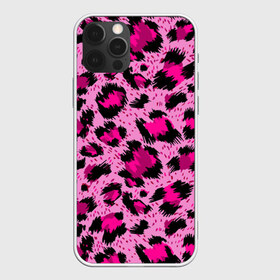Чехол для iPhone 12 Pro Max с принтом Розовый леопард в Петрозаводске, Силикон |  | Тематика изображения на принте: гепард | леопард