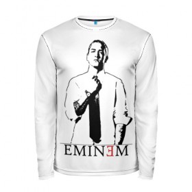 Мужской лонгслив 3D с принтом Eminem в Петрозаводске, 100% полиэстер | длинные рукава, круглый вырез горловины, полуприлегающий силуэт | actor | american rapper | composer | eminem | music | rap | record producer | актёр | американский | композитор | музыка | музыкальный продюсер | рэп | рэпер