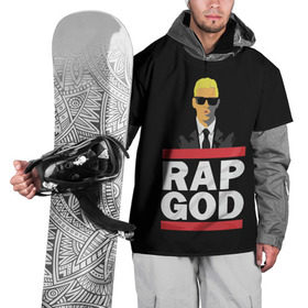 Накидка на куртку 3D с принтом Rap God Eminem в Петрозаводске, 100% полиэстер |  | actor | american rapper | composer | eminem | music | rap | rap god | record producer |   | актёр | американский | композитор | музыка | музыкальный продюсер | рэп | рэпер