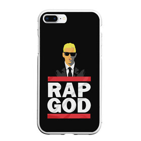 Чехол для iPhone 7Plus/8 Plus матовый с принтом Rap God Eminem в Петрозаводске, Силикон | Область печати: задняя сторона чехла, без боковых панелей | actor | american rapper | composer | eminem | music | rap | rap god | record producer |   | актёр | американский | композитор | музыка | музыкальный продюсер | рэп | рэпер