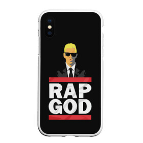 Чехол для iPhone XS Max матовый с принтом Rap God Eminem в Петрозаводске, Силикон | Область печати: задняя сторона чехла, без боковых панелей | Тематика изображения на принте: actor | american rapper | composer | eminem | music | rap | rap god | record producer |   | актёр | американский | композитор | музыка | музыкальный продюсер | рэп | рэпер