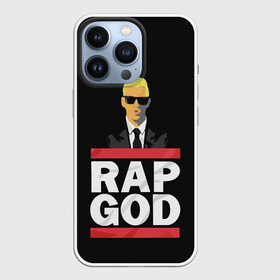 Чехол для iPhone 13 Pro с принтом Rap God Eminem в Петрозаводске,  |  | Тематика изображения на принте: actor | american rapper | composer | eminem | music | rap | rap god | record producer |   | актёр | американский | композитор | музыка | музыкальный продюсер | рэп | рэпер