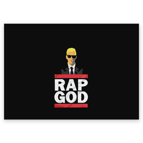 Поздравительная открытка с принтом Rap God Eminem в Петрозаводске, 100% бумага | плотность бумаги 280 г/м2, матовая, на обратной стороне линовка и место для марки
 | actor | american rapper | composer | eminem | music | rap | rap god | record producer |   | актёр | американский | композитор | музыка | музыкальный продюсер | рэп | рэпер