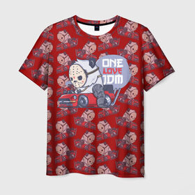 Мужская футболка 3D с принтом ONE LOVE JDM в Петрозаводске, 100% полиэфир | прямой крой, круглый вырез горловины, длина до линии бедер | car | jdm | jdm style | автомобиль | маска | машины | панда | стайлинг | тачки | тюнинг