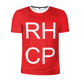 Мужская футболка 3D спортивная с принтом RHCP в Петрозаводске, 100% полиэстер с улучшенными характеристиками | приталенный силуэт, круглая горловина, широкие плечи, сужается к линии бедра | frusciante | red hot chilli peppers | rock | кидис | перцы | рэд хот | фли | фрушчанте | чилли пэпперс | энтони киддис