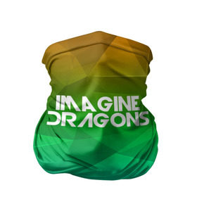 Бандана-труба 3D с принтом IMAGINE DRAGONS в Петрозаводске, 100% полиэстер, ткань с особыми свойствами — Activecool | плотность 150‒180 г/м2; хорошо тянется, но сохраняет форму | геометрия | градиент | драгонс | треугольники