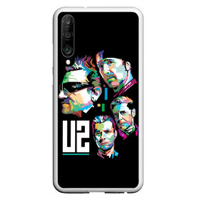 Чехол для Honor P30 с принтом U2 rock - band в Петрозаводске, Силикон | Область печати: задняя сторона чехла, без боковых панелей | Тематика изображения на принте: adam clayton | alternative | band | bono | dance rock | dublin | edge | ireland | larry mullen | music | postpunk | rock | soft rock | u2 | адам клейтон | альтернативный | боно | группа | дублин | дэнс рок | ирландия | ларри маллен | музыка | постпанк | р