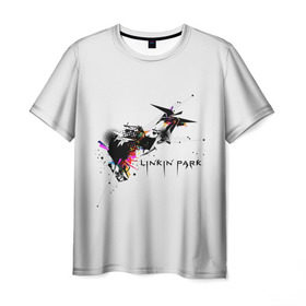 Мужская футболка 3D с принтом Linkin Park в Петрозаводске, 100% полиэфир | прямой крой, круглый вырез горловины, длина до линии бедер | bennington | chester | linkin park | альтернативный | беннингтон | группа | ленкин | линкин | майк | метал | музыкант | ню | нюметал | парк | певец | рок | рэп | честер | электроник