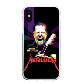 Чехол для iPhone XS Max матовый с принтом Metallica James Alan Hatfield в Петрозаводске, Силикон | Область печати: задняя сторона чехла, без боковых панелей | alan | american | band | hard | hatfield | james | metal | metallica | rock | thrash | алан | американская | джеймс | метал группа | трэш метал | хард рок | хэтфилд