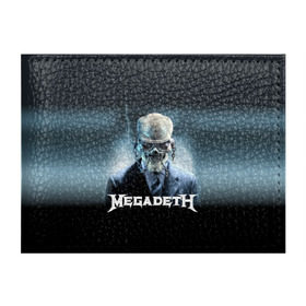 Обложка для студенческого билета с принтом Megadeth в Петрозаводске, натуральная кожа | Размер: 11*8 см; Печать на всей внешней стороне | Тематика изображения на принте: megadeth |   megadet | группа | дирк вербурен | дэвид эллефсон | дэйв мастейн | кико лоурейро | мегадет | мегадетх | метал | рок | трэш | трэшметал | тяжелый | хард | хардрок | хеви | хевиметал