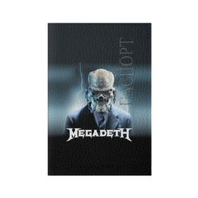 Обложка для паспорта матовая кожа с принтом Megadeth в Петрозаводске, натуральная матовая кожа | размер 19,3 х 13,7 см; прозрачные пластиковые крепления | megadeth |   megadet | группа | дирк вербурен | дэвид эллефсон | дэйв мастейн | кико лоурейро | мегадет | мегадетх | метал | рок | трэш | трэшметал | тяжелый | хард | хардрок | хеви | хевиметал