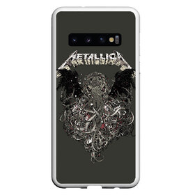 Чехол для Samsung Galaxy S10 с принтом Metallica в Петрозаводске, Силикон | Область печати: задняя сторона чехла, без боковых панелей | american | band | cliff burton | dave mustaine | hard | james hatfield | jason newsted | kirk hammett | lars ulrich | metal | metallica | robert trujillo | rock | ron mcgowney | thrash | американская | джеймс хэтфилд | ларс ул | метал группа | трэш метал 