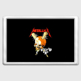 Магнит 45*70 с принтом Metallica в Петрозаводске, Пластик | Размер: 78*52 мм; Размер печати: 70*45 | american | band | cliff burton | dave mustaine | hard | james hatfield | jason newsted | kirk hammett | lars ulrich | metal | metallica | robert trujillo | rock | ron mcgowney | thrash | американская | джеймс хэтфилд | ларс ул | метал группа | трэш метал 