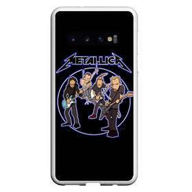 Чехол для Samsung Galaxy S10 с принтом Metallica в Петрозаводске, Силикон | Область печати: задняя сторона чехла, без боковых панелей | american | band | cliff burton | dave mustaine | hard | james hatfield | jason newsted | kirk hammett | lars ulrich | metal | metallica | robert trujillo | rock | ron mcgowney | thrash | американская | джеймс хэтфилд | ларс ул | метал группа | трэш метал 