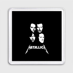 Магнит 55*55 с принтом Metallica в Петрозаводске, Пластик | Размер: 65*65 мм; Размер печати: 55*55 мм | american | band | cliff burton | dave mustaine | hard | james hatfield | jason newsted | kirk hammett | lars ulrich | metal | metallica | robert trujillo | rock | ron mcgowney | thrash | американская | джеймс хэтфилд | ларс ул | метал группа | трэш метал 