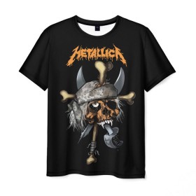 Мужская футболка 3D с принтом Metallica в Петрозаводске, 100% полиэфир | прямой крой, круглый вырез горловины, длина до линии бедер | american | band | cliff burton | dave mustaine | hard | james hatfield | jason newsted | kirk hammett | lars ulrich | metal | metallica | robert trujillo | rock | ron mcgowney | thrash | американская | джеймс хэтфилд | ларс ул | метал группа | трэш метал 