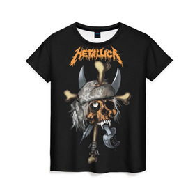 Женская футболка 3D с принтом Metallica в Петрозаводске, 100% полиэфир ( синтетическое хлопкоподобное полотно) | прямой крой, круглый вырез горловины, длина до линии бедер | american | band | cliff burton | dave mustaine | hard | james hatfield | jason newsted | kirk hammett | lars ulrich | metal | metallica | robert trujillo | rock | ron mcgowney | thrash | американская | джеймс хэтфилд | ларс ул | метал группа | трэш метал 