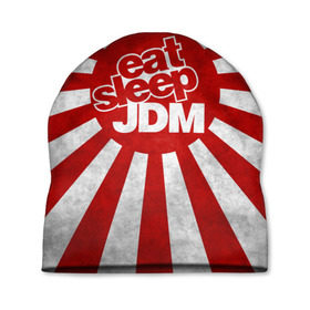 Шапка 3D с принтом JDM в Петрозаводске, 100% полиэстер | универсальный размер, печать по всей поверхности изделия | car | domo | drift | japan | jdm | kun | race | street | авто | автомобиль | гонки | дрифт | король | машина | флаг | япония
