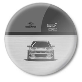 Значок с принтом Subaru в Петрозаводске,  металл | круглая форма, металлическая застежка в виде булавки | car | impreza | jdm | race | sti | subaru | wrx | авто | гонки | импреза | машина | субару