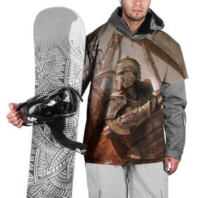 Накидка на куртку 3D с принтом For Honor в Петрозаводске, 100% полиэстер |  | Тематика изображения на принте: воин | меч | оружия | солдат | шлем