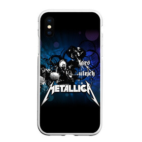 Чехол для iPhone XS Max матовый с принтом Metallica в Петрозаводске, Силикон | Область печати: задняя сторона чехла, без боковых панелей | american | band | cliff burton | dave mustaine | hard | james hatfield | jason newsted | kirk hammett | lars ulrich | metal | metallica | robert trujillo | rock | ron mcgowney | thrash | американская | джеймс хэтфилд | ларс ул | метал группа | трэш метал 