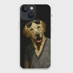 Чехол для iPhone 13 mini с принтом Mr Peanutbutter в Петрозаводске,  |  | bojack horseman | mr peanutbutter | конь боджек | лошадь боджек | мистер подхвост