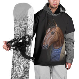Накидка на куртку 3D с принтом BoJack в Петрозаводске, 100% полиэстер |  | Тематика изображения на принте: bojack horseman | конь боджек | лошадь боджек