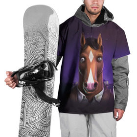 Накидка на куртку 3D с принтом BoJack в Петрозаводске, 100% полиэстер |  | bojack horseman | конь боджек | лошадь боджек