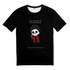 Мужская футболка 3D с принтом HEAVYDIRTYSOUL в Петрозаводске, 100% полиэфир | прямой крой, круглый вырез горловины, длина до линии бедер | Тематика изображения на принте: rock | twenty one pilots | рок группа