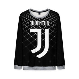 Мужской свитшот 3D с принтом Juventus 2018 Line в Петрозаводске, 100% полиэстер с мягким внутренним слоем | круглый вырез горловины, мягкая резинка на манжетах и поясе, свободная посадка по фигуре | fc | juventus | спорт | спортивные | фк | футбол | ювентус