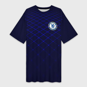 Платье-футболка 3D с принтом Chelsea 2018  Uniform в Петрозаводске,  |  | chelsea | fc | спорт | спортивные | фк | футбол | челси