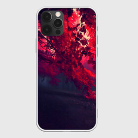 Чехол для iPhone 12 Pro Max с принтом Мрачный лес в Петрозаводске, Силикон |  | вечер | времена | время | года | дерево | деревья | живой | закат | красный | куст | кусты | лес | листья | мир | осень | природа | фауна | флора | черный