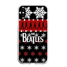 Чехол для iPhone XS Max матовый с принтом Праздничный The Beatles в Петрозаводске, Силикон | Область печати: задняя сторона чехла, без боковых панелей | beatles | the beatles | бител | битлз | битлс | битлы | группа | джон леннон | джордж харрисон | жуки | знак | красный | ливерпульская четвёрка | мерсибит | надпись | новогодний | новый год | пол маккартни | поп