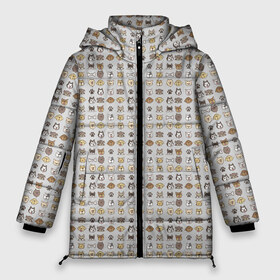 Женская зимняя куртка 3D с принтом Веселые Чихуахуа в Петрозаводске, верх — 100% полиэстер; подкладка — 100% полиэстер; утеплитель — 100% полиэстер | длина ниже бедра, силуэт Оверсайз. Есть воротник-стойка, отстегивающийся капюшон и ветрозащитная планка. 

Боковые карманы с листочкой на кнопках и внутренний карман на молнии | домашние животные | пес | собака