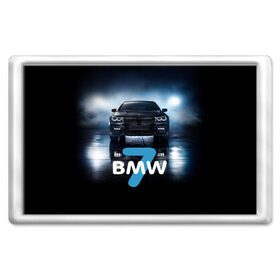 Магнит 45*70 с принтом BMW 7 series в Петрозаводске, Пластик | Размер: 78*52 мм; Размер печати: 70*45 | 7 серия | авто | автомобиль | бмв | бумер | машина | суперкар | тачка