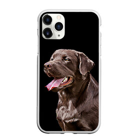 Чехол для iPhone 11 Pro Max матовый с принтом Лабрадор_арт_2 в Петрозаводске, Силикон |  | домашние животные | лабрадор | пес | песик | ретривер | собака | собачка