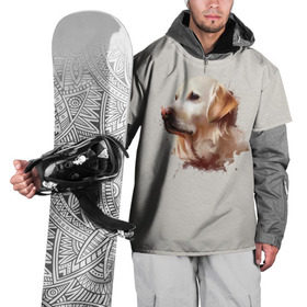 Накидка на куртку 3D с принтом Лабрадор_арт в Петрозаводске, 100% полиэстер |  | Тематика изображения на принте: домашние животные | пес | ретривер | собака